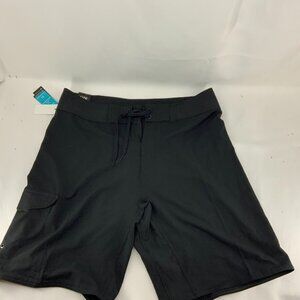 NWT Burnside Men's Performance Stretch Board Shorts Black Size 34